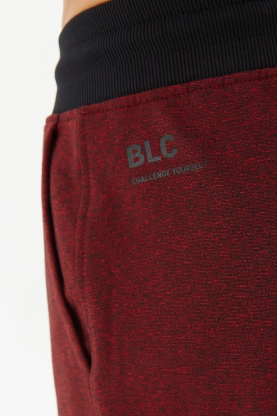 Erkek Cepli Kısa Bordo İpli Örme Şort | 3905 - BİLCEE (1)