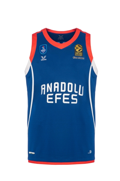 BİLCEE - Anadolu Efes Gold Arma Nakışlı 21/22 Mavi Yeni Sezon Forma AE-0842