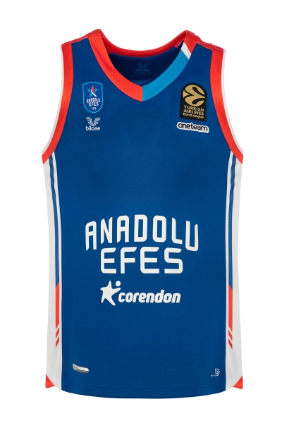 BİLCEE - Anadolu Efes Gold Arma Nakışlı 22/23 Mavi Yeni Sezon Forma AE-0995 (1)