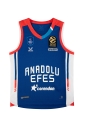 Anadolu Efes Gold Arma Nakışlı 22/23 Sezon Mavi Çocuk Forma AE-0999 