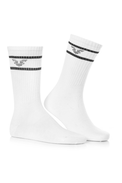 BİLCEE - Unisex Beyaz Tenis Çorap 0315
