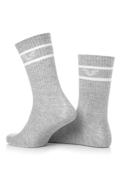 BİLCEE - Unisex Gri Tenis Çorap 0315 (1)