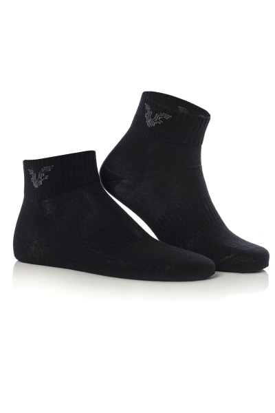 BİLCEE - Unisex Siyah Patik Çorap 0317