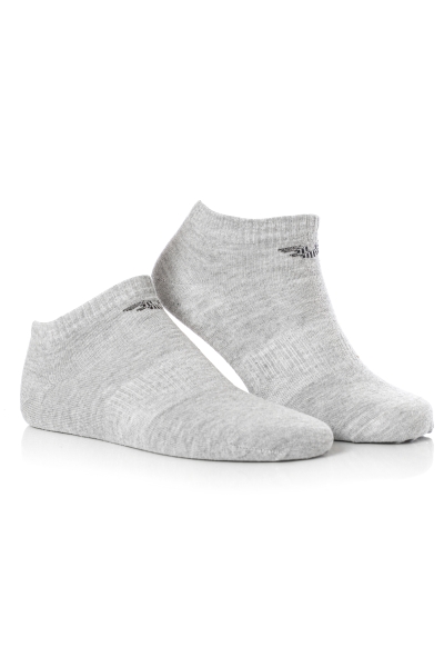 Unisex Pamuklu Kısa Gri Patik Çorap | 0318 - BİLCEE