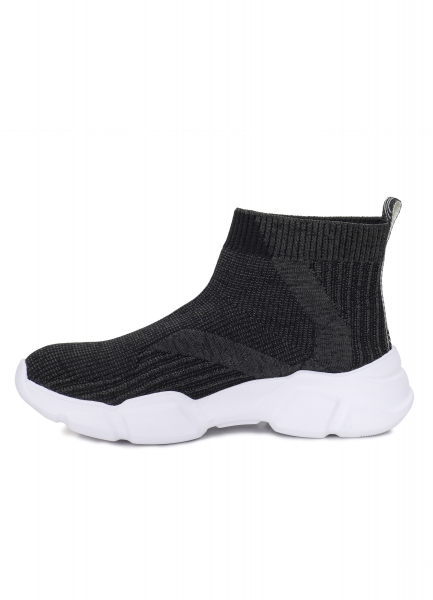 BİLCEE - Kadın Siyah Bilekli Çorap Model Spor Ayakkabı 8865 (1)
