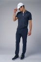 Erkek Lacivert Antrenman Polo Yaka Tişört | 4146 - 7