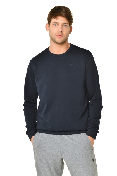 BİLCEE - Erkek Lacivert Pamuklu Sweatshirt 8418 (1)