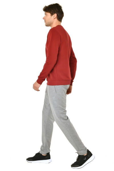 BİLCEE - Erkek Bordo Pamuklu Sweatshirt 8418 (1)