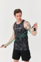 Erkek Siyah Kamuflaj Desenli Spor Atlet | 0155 - 5