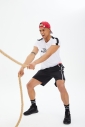 Erkek Siyah İnce Kumaş Hızlı Kuruyan Ter Tutmayan Antrenman Training Fitness Sporcu Şortu | 0631 - 10