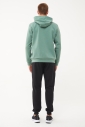 Erkek Yeşil Kapüşonlu Baskılı Sweatshirt | 1541 - 6