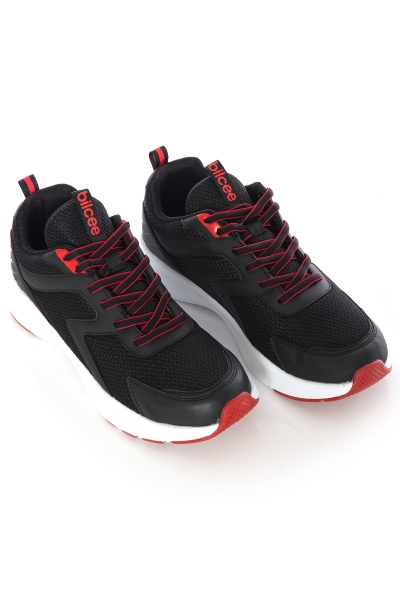 Erkek Siyah Bağcıklı Yürüyüş ve Spor Ayakkabı | 1018 - BİLCEE (1)