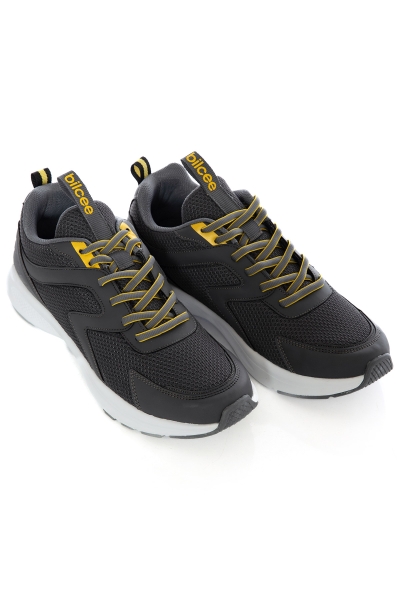 Erkek Gri Bağcıklı Yürüyüş ve Spor Ayakkabı | 1018 - BİLCEE (1)