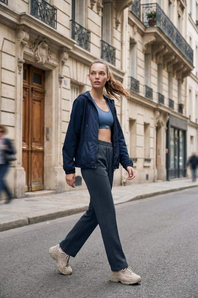 Kadın Füme Yüksek Bel Fırçalı Yumuşak Bol Eşofman Altı |4824 - BİLCEE (1)