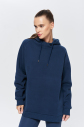 Kadın Carbon 3 İplik Şardonlu Fleece Yumuşak Fırçalı Kapişonlu Uzun Boy Owersize Sweatshirt 9804 - 1