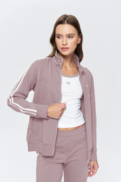 Kadın Bej Dik Yakalı 3'lü Eşofman Takım | 9907 - BİLCEE (1)