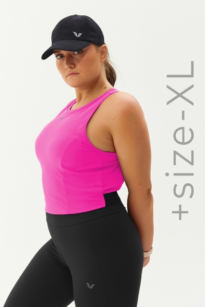 Kadın Fuşya Destekli Sporcu Crop | 9209 - BİLCEE (1)