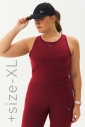 Kadın Kırmızı Bisiklet Yaka Toparlayıcı Destekli Spor ve Günlük Destekli Crop Top Body Bra | 9209 - 2