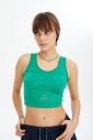 Kadın Yeşil Fitness-Antrenman Spor Fashion Crop Top Toparlayıcı Bra Sporcu Sütyeni Büstiyer 0604 