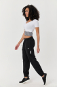 Kadın Beyaz Kısa Kollu Desenli Spor Crop Body | 0077 - 5