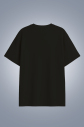 Kadın Siyah Oversize Tişört | 4583 - 2