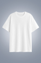 Kadın Beyaz Oversize Tişört | 4583 - 1