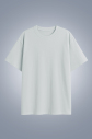 Kadın Gri Oversize Tişört | 4583 - 1