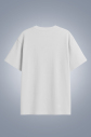 Kadın Gri Melanj Oversize Tişört | 4583 - 2