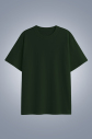 Kadın Haki Oversize Tişört | 4583 - 1