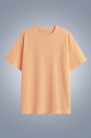 Kadın Somon Oversize Tişört | 4583 - 1