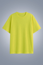 Kadın Sarı Oversize Tişört | 4583 - 1