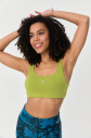 Kadın Amber Organik Pamuklu Destekli Spor ve Günlük Crop Top Bra Sporcu Sütyeni | 0148 - 2