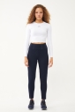 Kadın Lacivert Skinny Dar Paça Fashion Tayt Pantolon | 1576 - 10