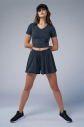 Kadın Antrasit Yıkamalı Washed Crop Body | 4576 - 5