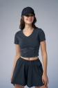 Kadın Antrasit Yıkamalı Washed Crop Body | 4576 - 2
