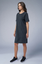 Kadın Antrasit Yıkamalı Washed Oversize Elbise | 3914 - 2