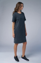 Kadın Antrasit Yıkamalı Washed Oversize Elbise | 3914 - 5