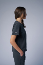 Kadın Antrasit Yıkamalı Washed Oversize Tişört | 3917 - 2