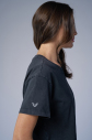 Kadın Antrasit Yıkamalı Washed Oversize Tişört | 3917 - 4