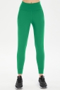 Kadın Yeşil Yüksek Bel Spor ve Günlük Likralı Esnek Antrenman Fashion Sporcu Tayt Pantolon 0676 