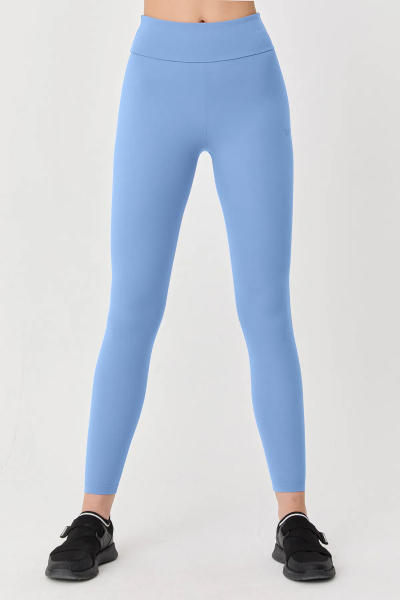 Kadın Azur Yüksek Bel Toparlayıcı Full Likralı Sporcu Taytı | 9729 - BİLCEE