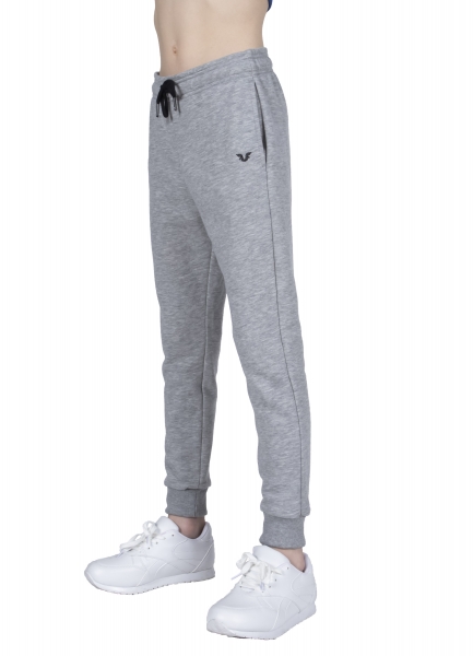 BİLCEE - Unisex Çocuk Gri Lastik Paça Eşofman Altı 9611 (1)