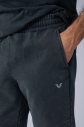 Unisex Antrasit Yıkamalı Washed Eşofman Altı | 3925 - 6