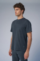 Unisex Antrasit Yıkamalı Washed Oversize Tişört | 3920 - 1
