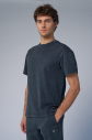 Unisex Antrasit Yıkamalı Washed Oversize Tişört | 3920 - 2
