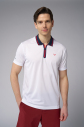 Erkek Beyaz Antrenman Polo Yaka Tişört | 4146 - 1