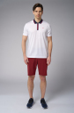 Erkek Beyaz Antrenman Polo Yaka Tişört | 4146 - 8