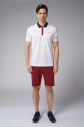 Erkek Beyaz Antrenman Polo Yaka Tişört | 4146 - 9