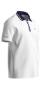 Erkek Beyaz Lacivert Antrenman Polo Yaka Tişört | 4146 - 9