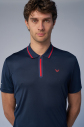 Erkek Lacivert Antrenman Polo Yaka Tişört | 4146 - 5